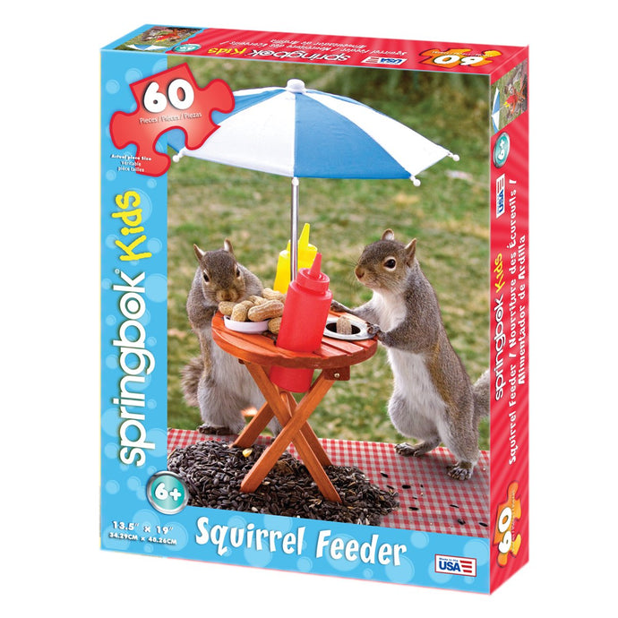 Lunch Time / Squirrel Feeder,  60-piece Jigsaw Puzzle